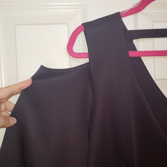 Plum Ruffle Dress - Picture 3 of 8